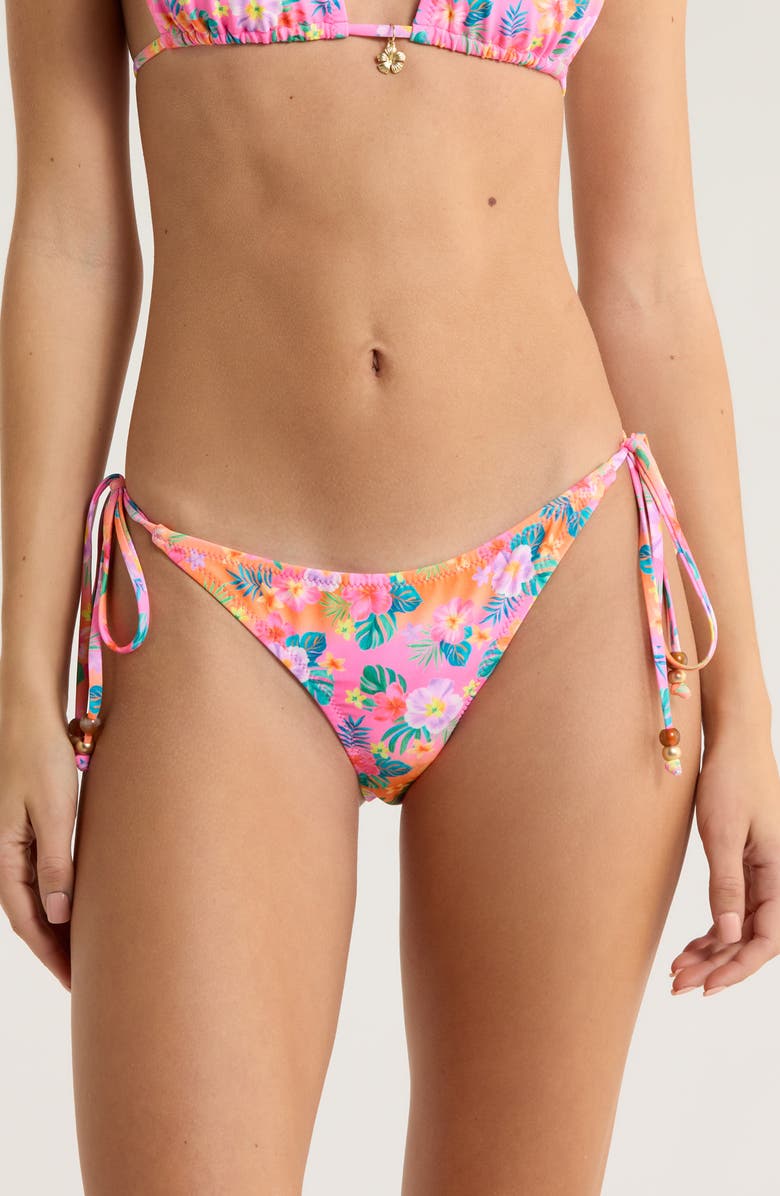 Kulani Kinis Side Tie Bikini Bottoms, Main, color, Summer Glow