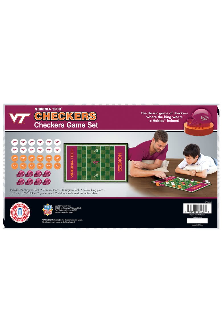 Virginia Tech Hokies Checkers Board Game, Alternate, color, Multicolor