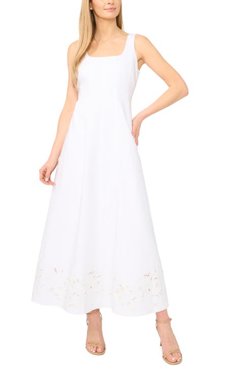 Seamed A-Line Maxi Dress