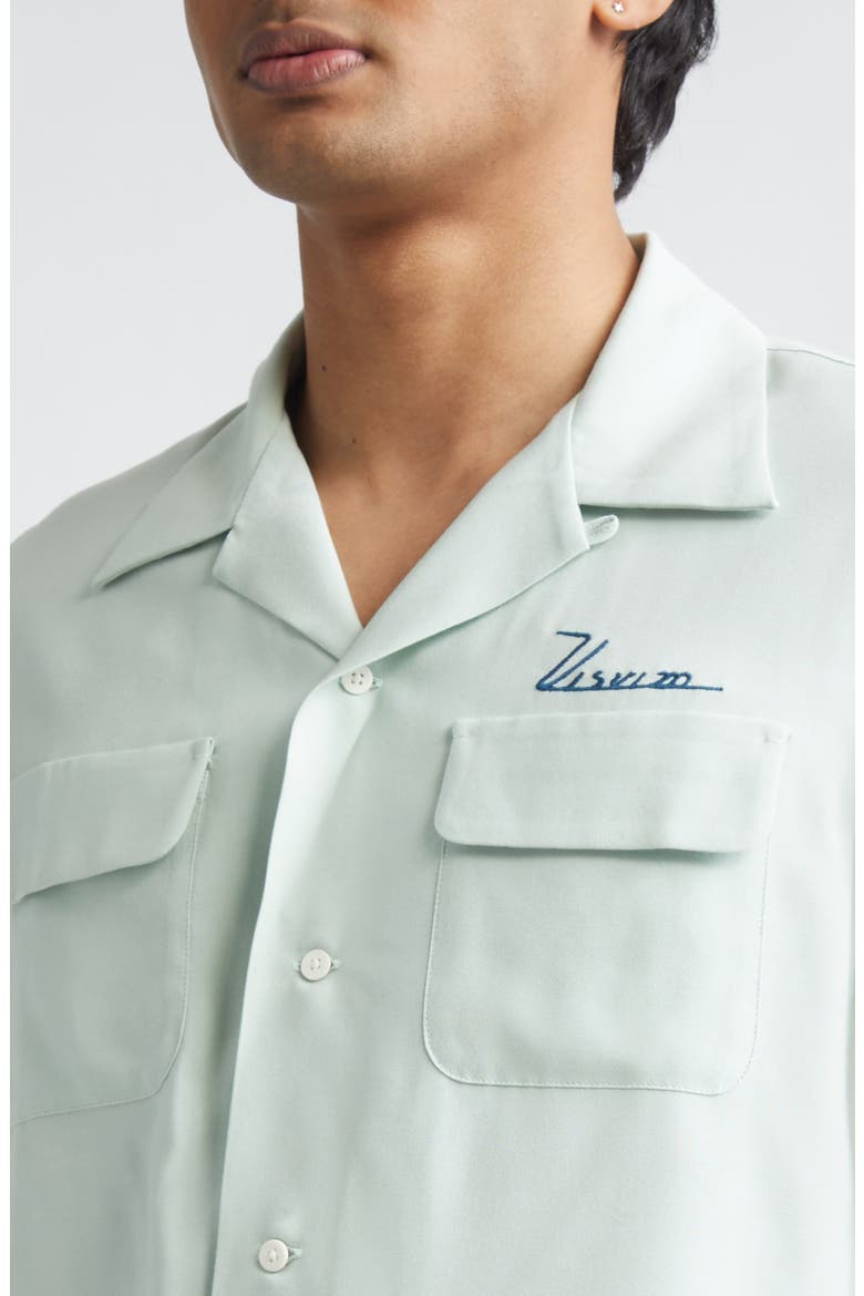 Judd Embroidered Graphic Camp Shirt, Alternate, color, GREEN