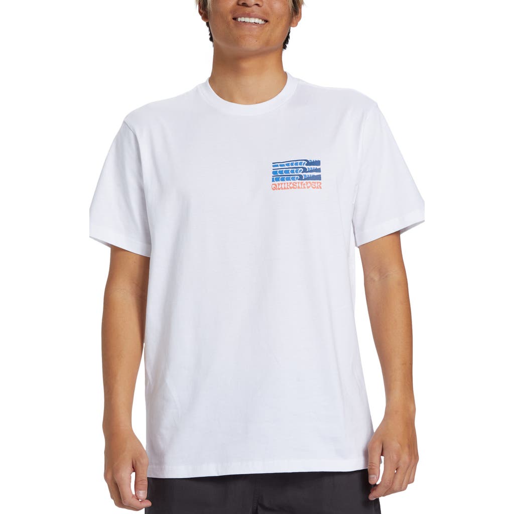 Quiksilver Sun Rays Graphic T-Shirt in White