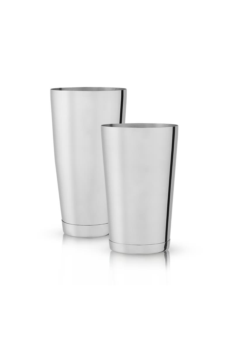 Harrison Boston Shaker Tin Set in Stainless Steel, Main, color, Silver