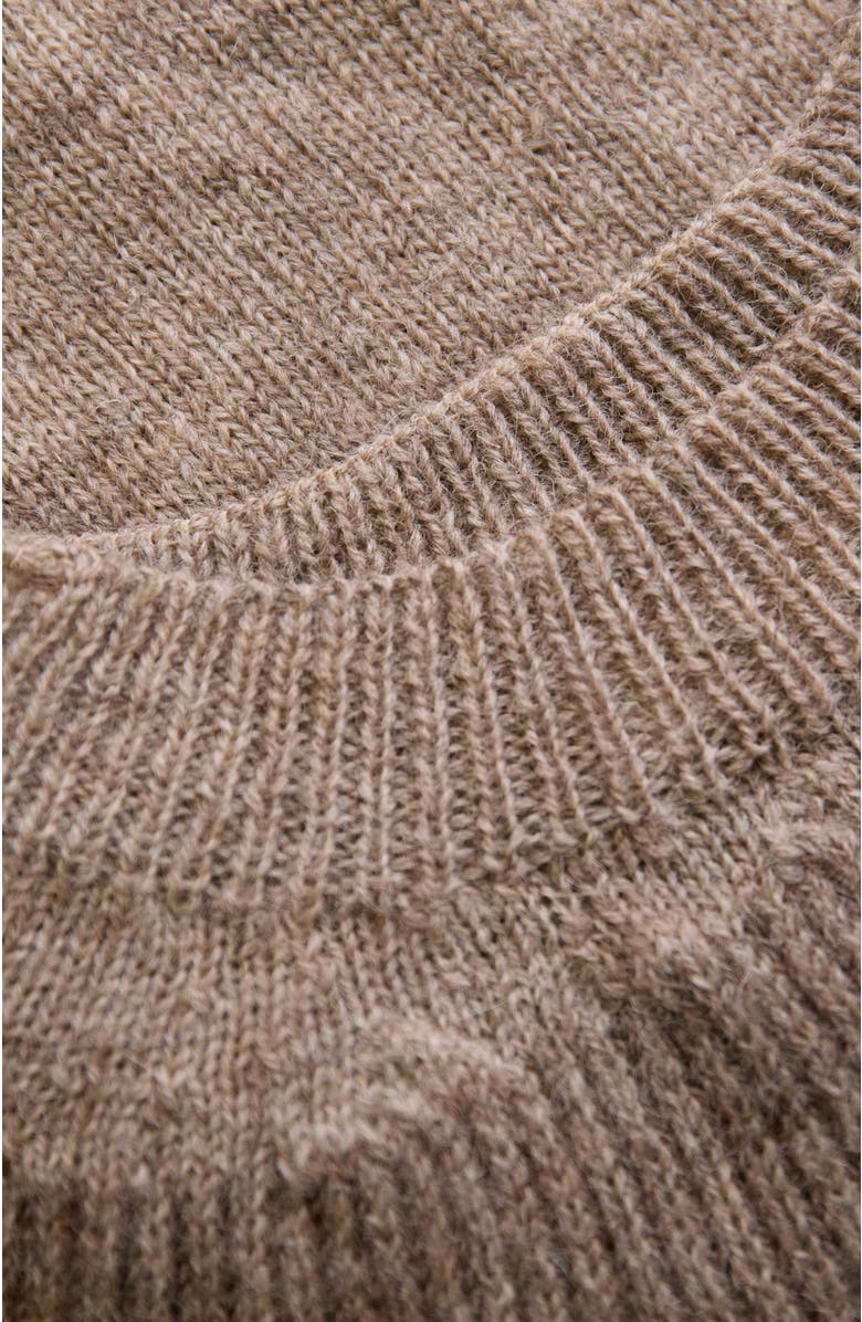 Celtic & Co. British Wool Yoke Pattern Sweater, Alternate, color, Natural
