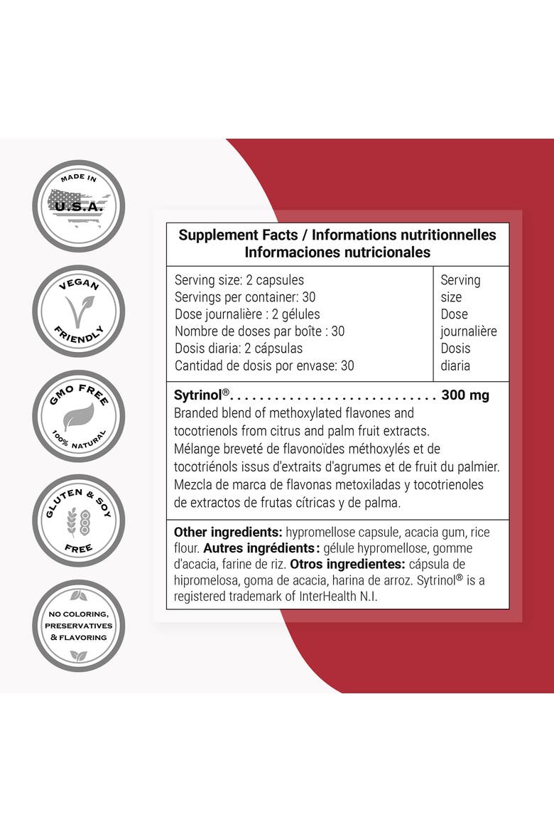 Sytrinol Supplement 300mg, Alternate, color, None