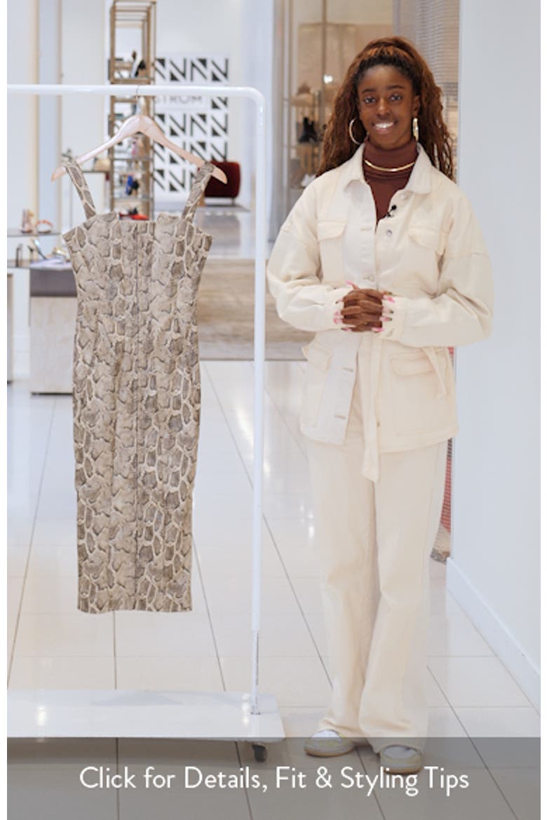 Gracie Panelled Faux Leather Midi Cocktail Dress video