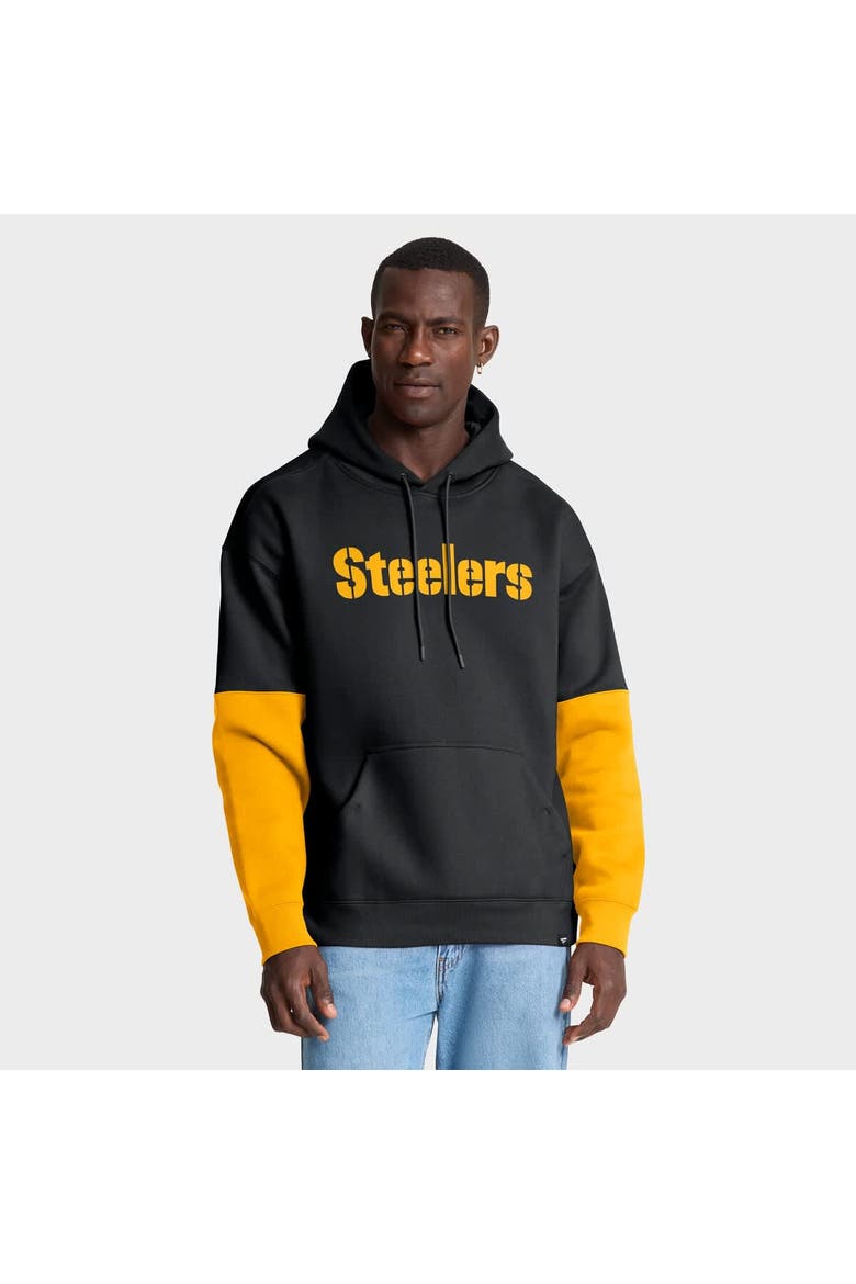 Men's Fanatics Black Pittsburgh Steelers Helmet Pullover Hoodie, Alternate, color, Black