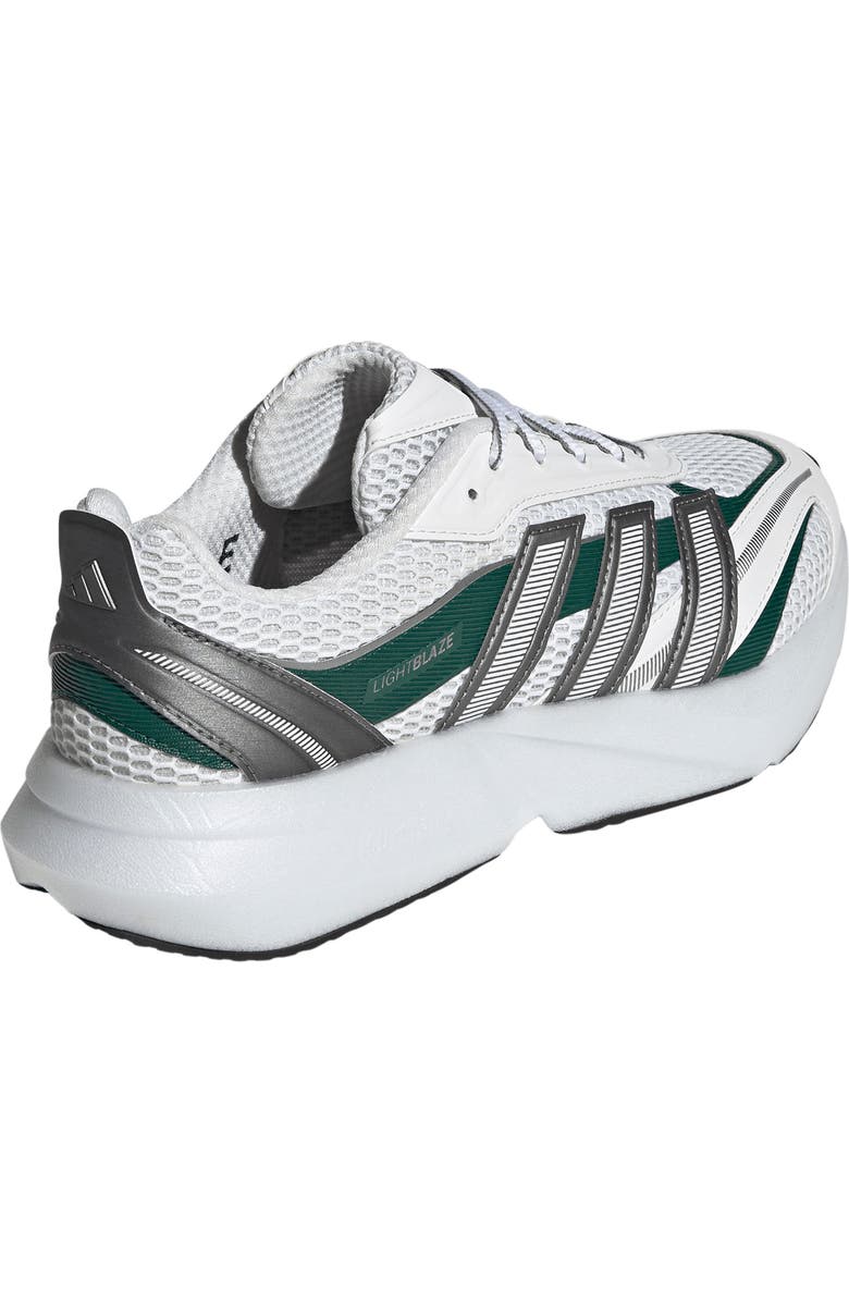 adidas Lightblaze Glow Sneaker, Alternate, color, White/ Iron Met/ Green