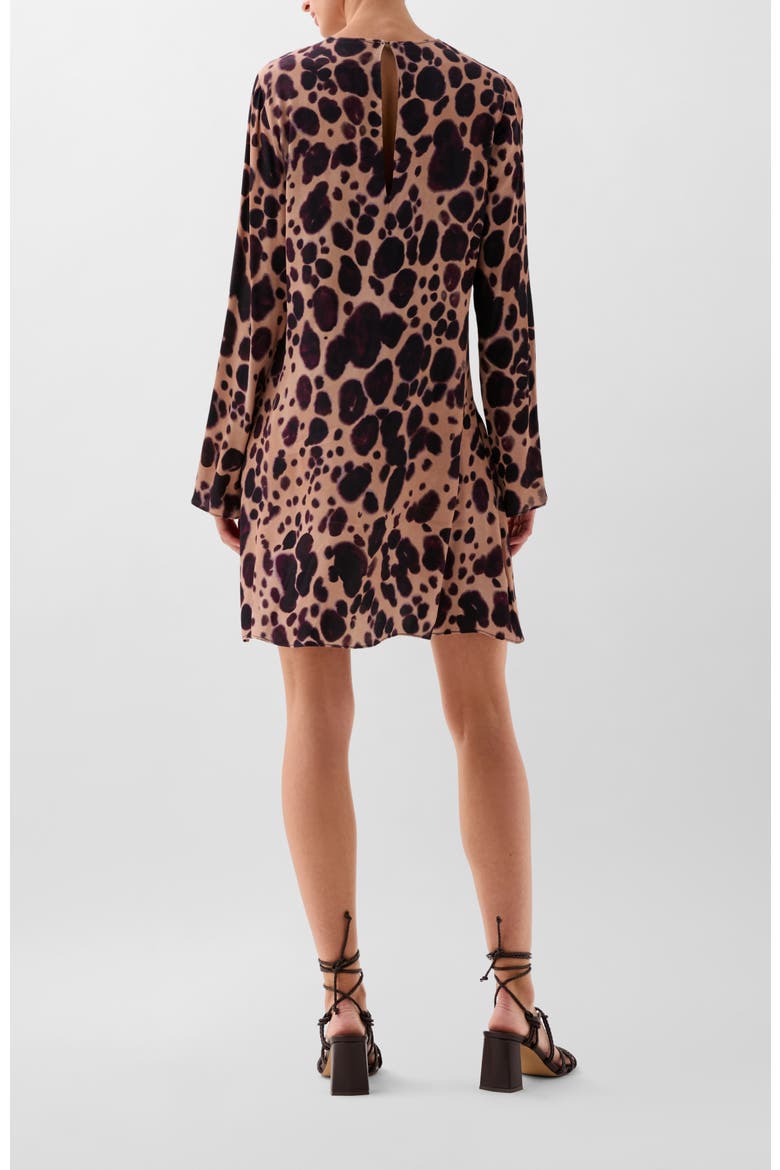Paleleo Print Short Dress, Alternate, color, Animalprint
