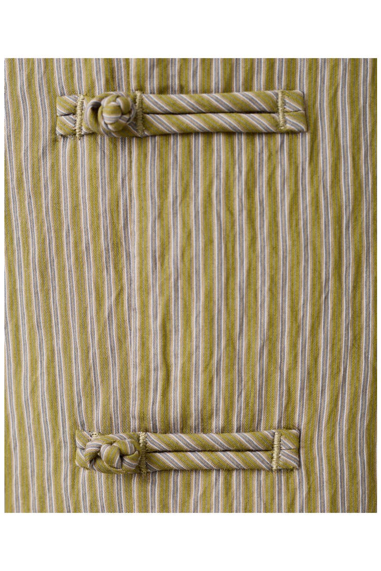 Striped Toggle Vest, Alternate, color, GREEN