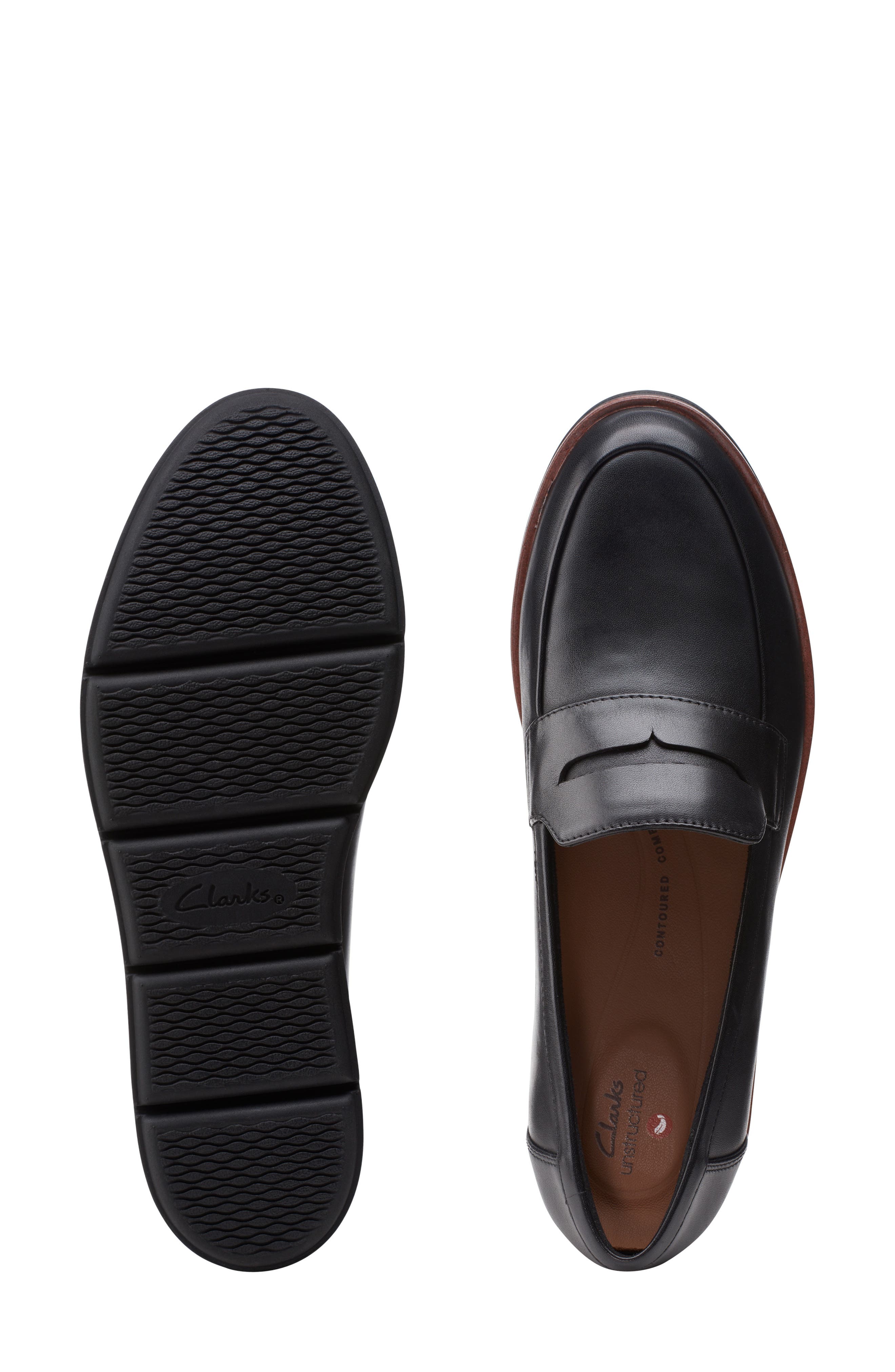 Clarks<sup>®</sup> Shaylin Step Wedge Penny Loafer, Alternate, color, 