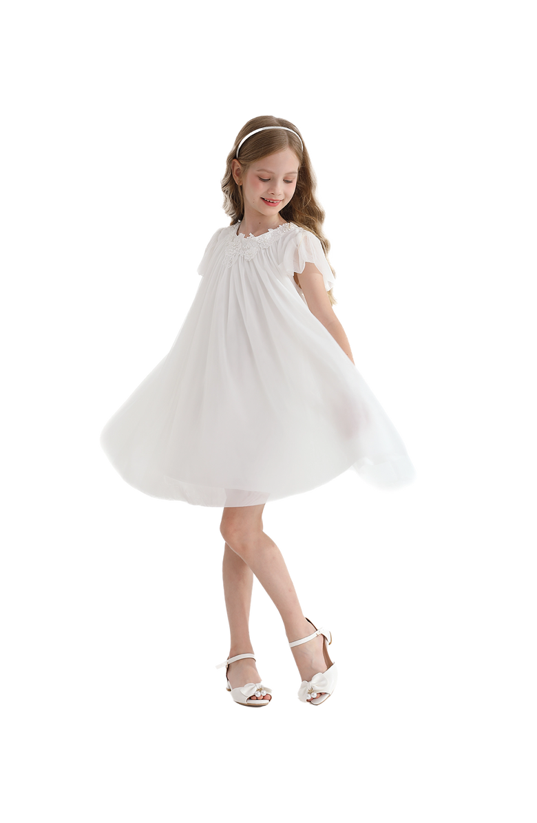 Tulleen Constance Dress, Alternate, color, White