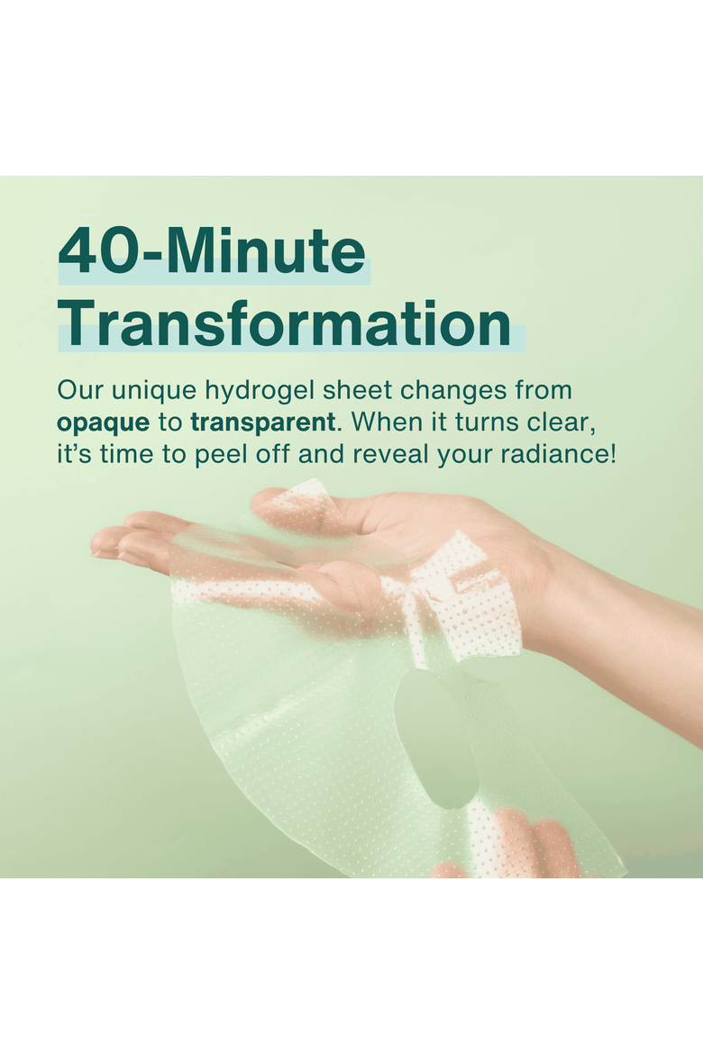 Green Dew Hydrogel Mask, Alternate, color, Green