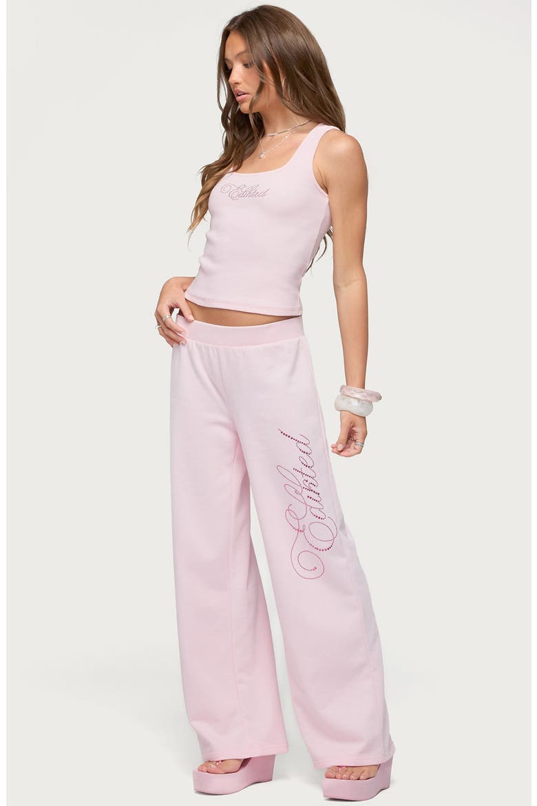 Rhinestone Sweatpants, Alternate, color, LIGHT-PINK
