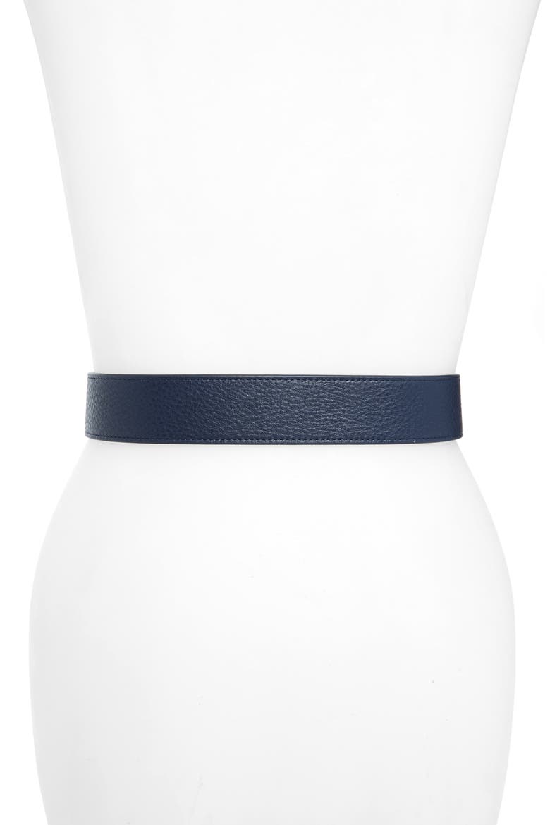 Reversible Logo Belt, Alternate, color, TORY NAVY/ PINETREE/ SLVR