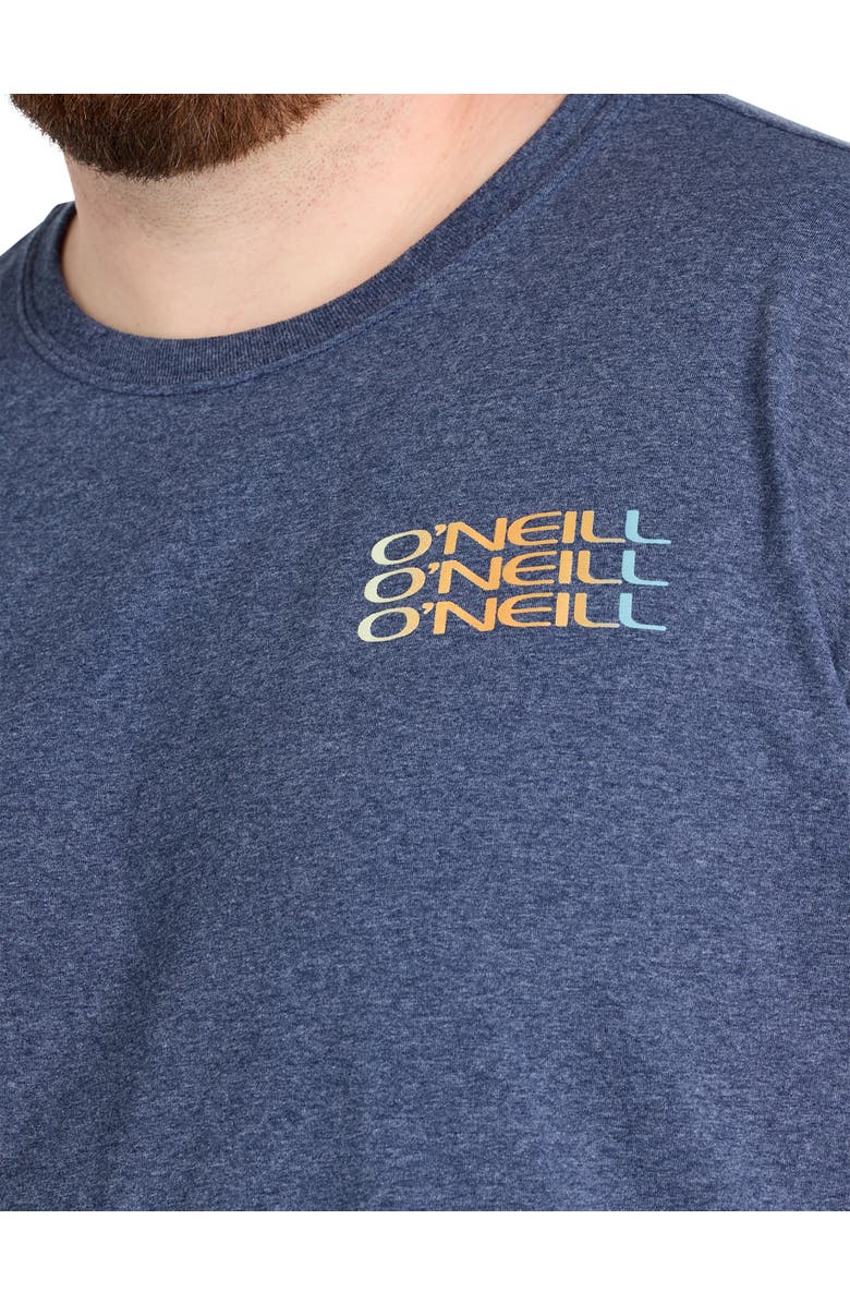 O'Neill Big & Tall Triple-Stack Graphic Tee V2, Alternate, color, Navy Heather