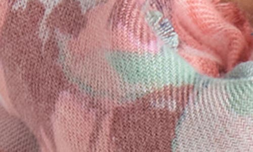 Vince Camuto Ikat Blooms Wrap In Ivory Multi