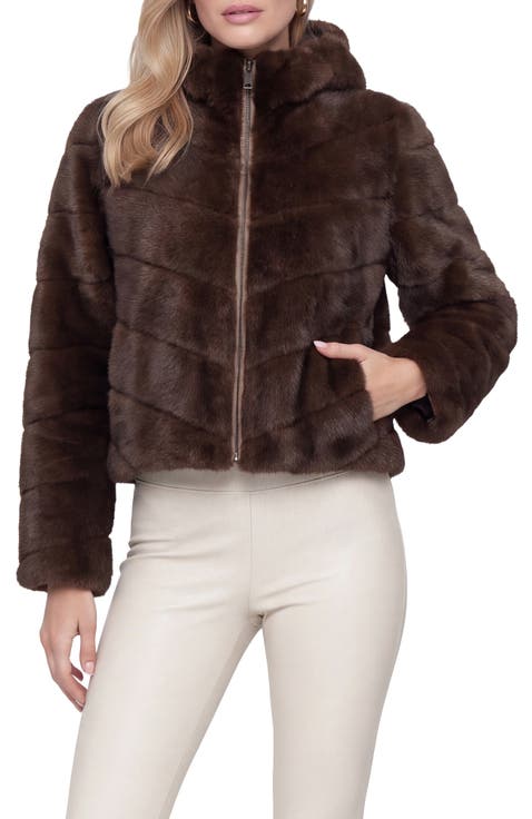 Fur-Free Mink (Faux Fur) Hooded Jacket