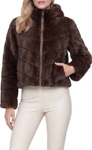 Lyla Grant Fur-Free Mink (Faux Fur) Hooded Jacket