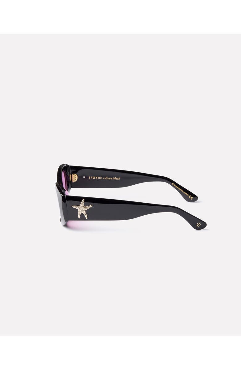 Epokhe Suede Sunglasses, Alternate, color, Black/ Pink