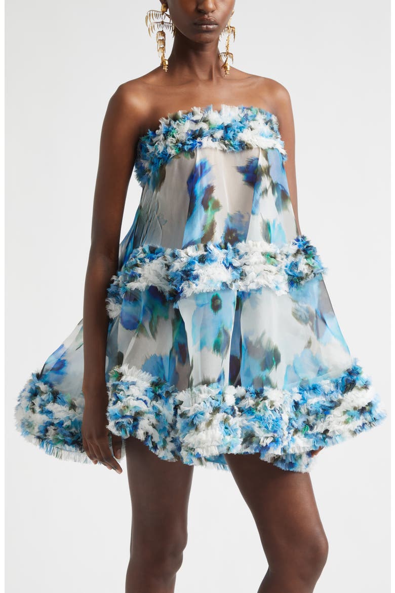 blumarine silk organza dress with/ruffles BLUMARINE Silk Organza Dress with ruffles Blumarine