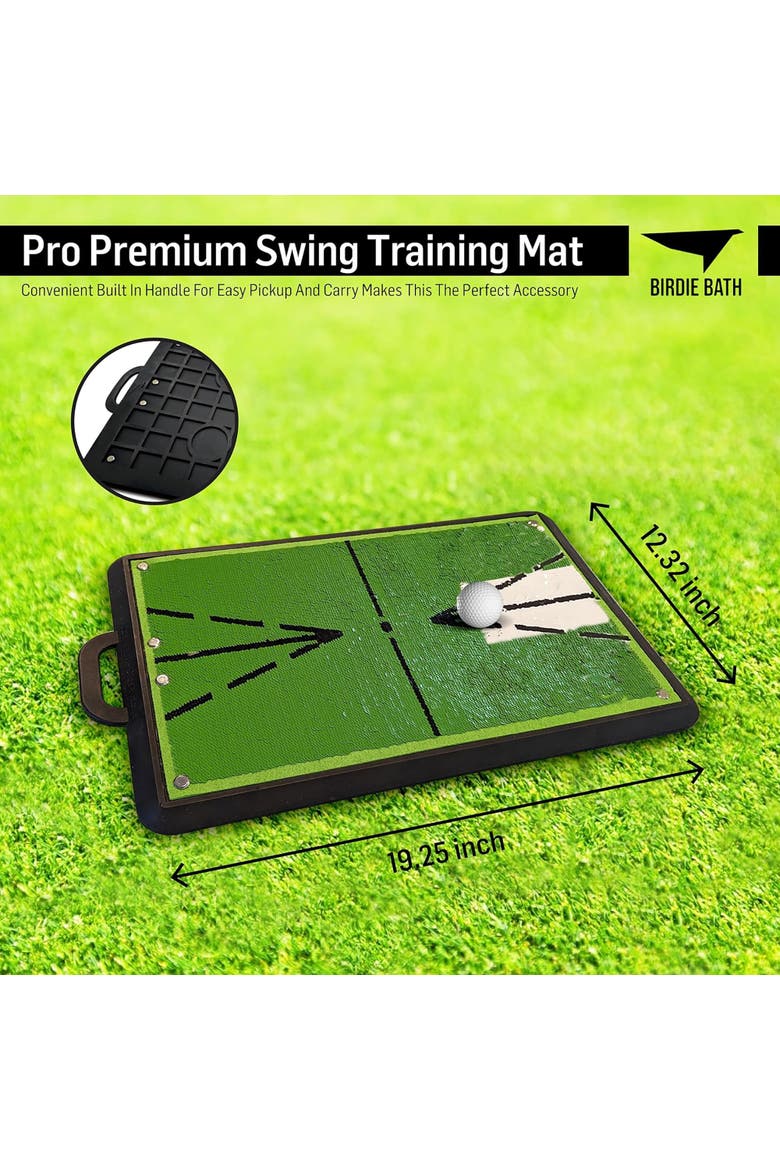 Birdie Mat Pro Golf Swing Trainer, Alternate, color, Green