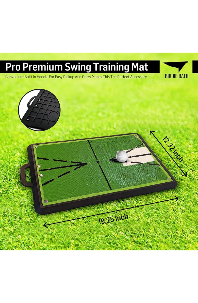 Birdie Bath Birdie Mat Pro Golf Swing Trainer, Alternate, color, Green