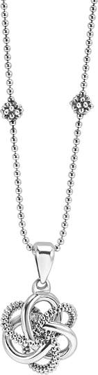 Lagos Love Knot Pendant Necklace Sterling Silver