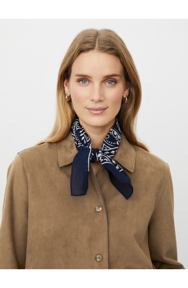 Masai Copenhagen Featherlight Striped Scarf, Alternate, color, Navy Blazer