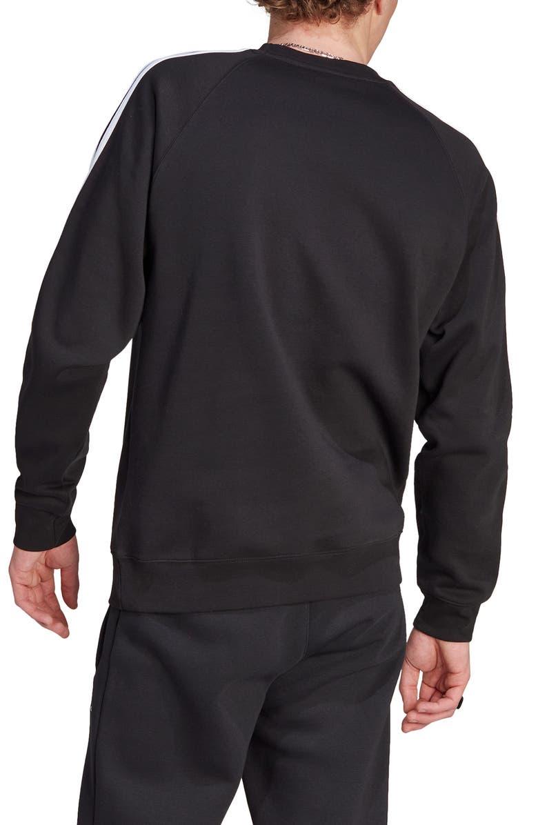 adidas Lifestyle 3-Stripes Long Sleeve T-Shirt, Alternate, color, Black