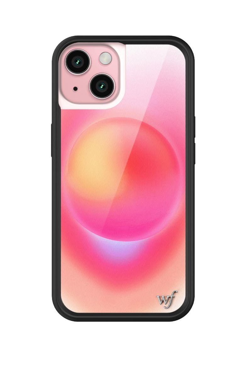 Hot Pink Aura iPhone Case, Alternate, color, Pink