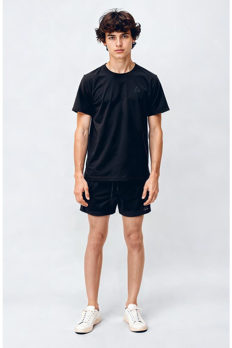 Performance Cotton T-Shirt, Alternate, color, NAVY BLUE
