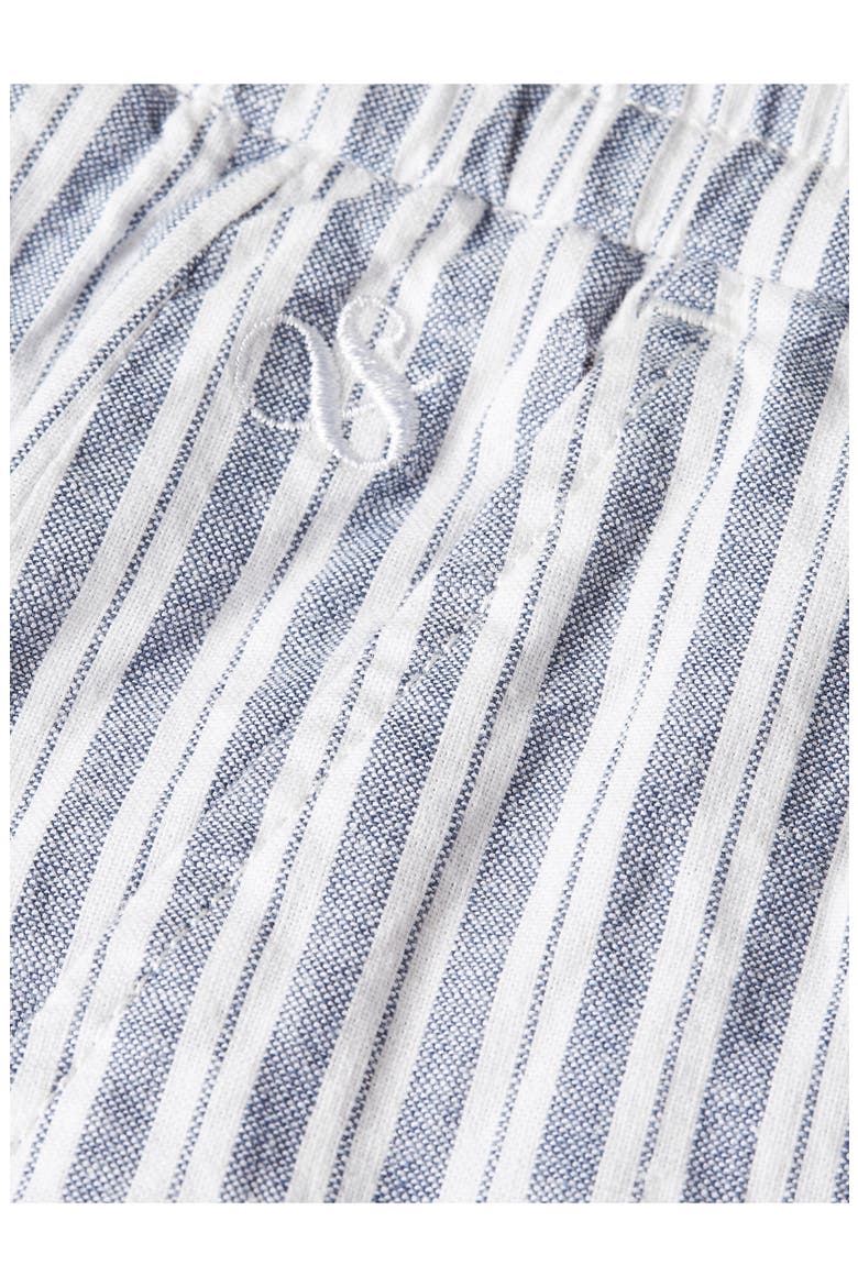 Stretch Cotton & Linen Bermuda Shorts, Alternate, color, INFINITY STRIPE