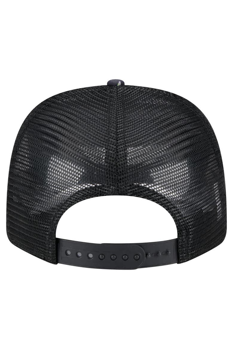 Men's New Era Black Houston Astros Adventure Drinks Pattern 9SEVENTY Stretch-Snap Hat, Alternate, color, Navy