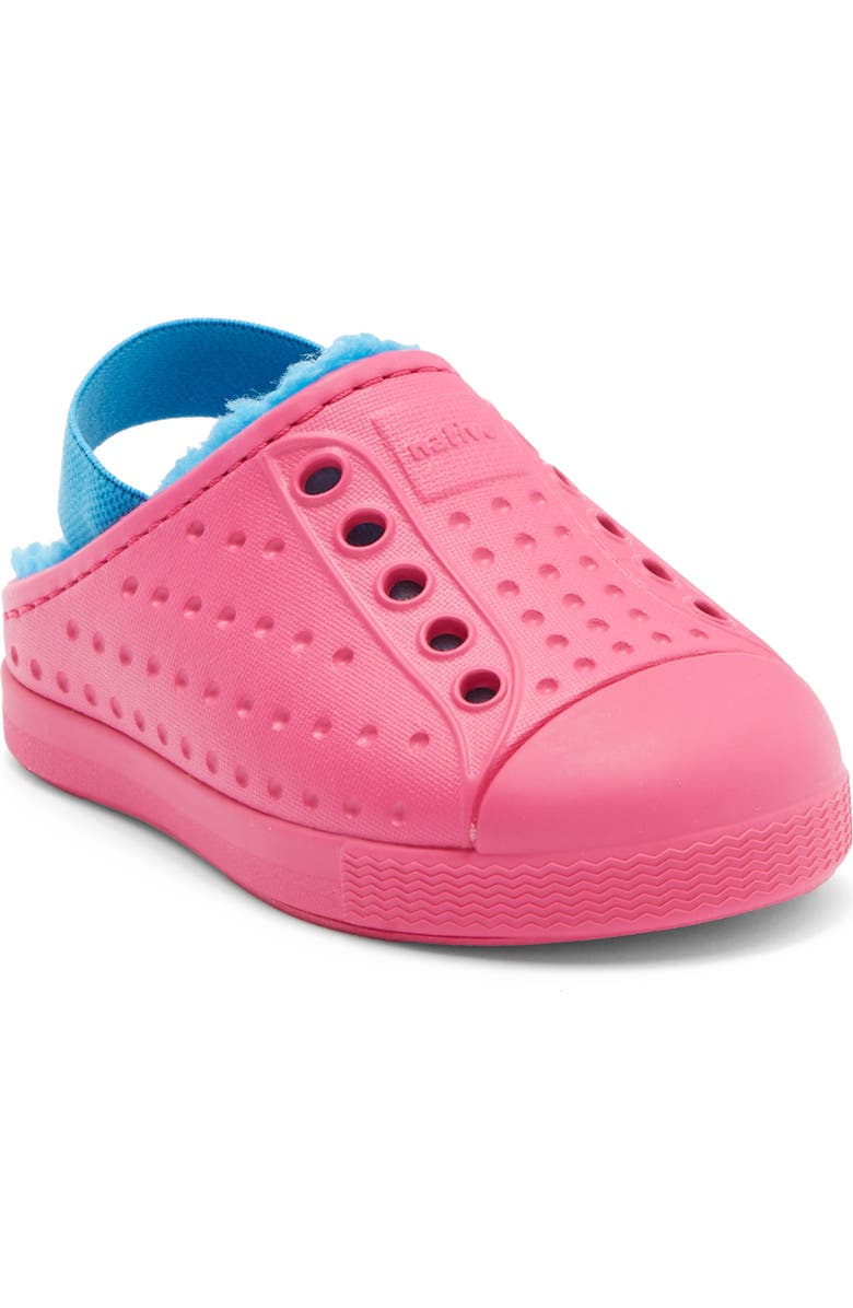 Native Shoes Jefferson Cozy Clog, Main, color, Radberry Pink/ Sky Blue