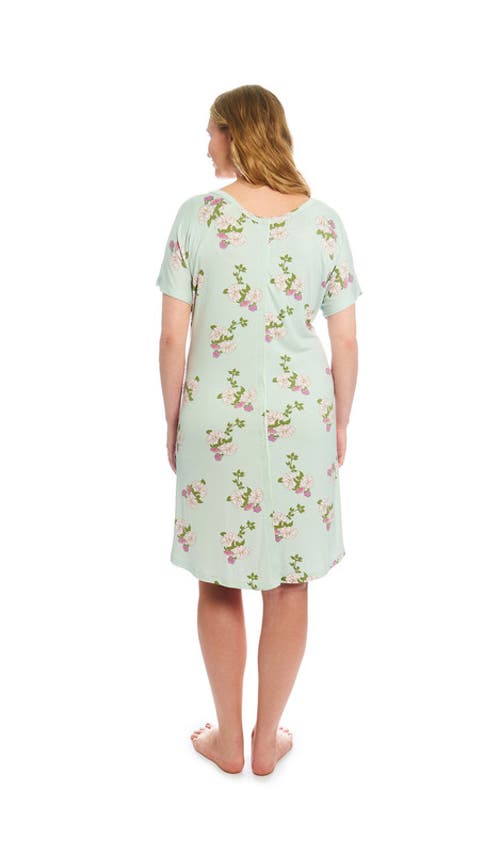 Everly Grey Rosa Jersey Maternity Hospital Gown In Green