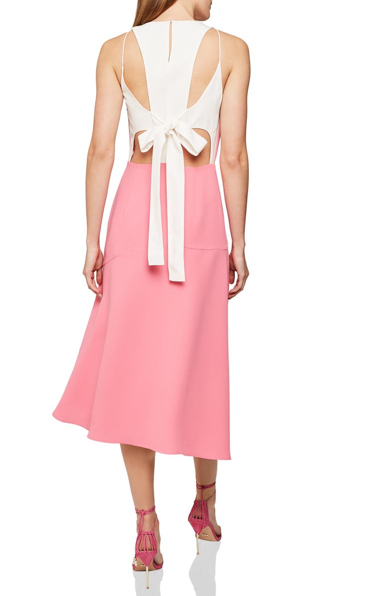 Reiss Cheyenne Bow Back Dress, Alternate, color, 