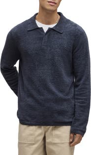 Barefoot Dreams® CozyChic® Lite Long Sleeve Polo Shirt