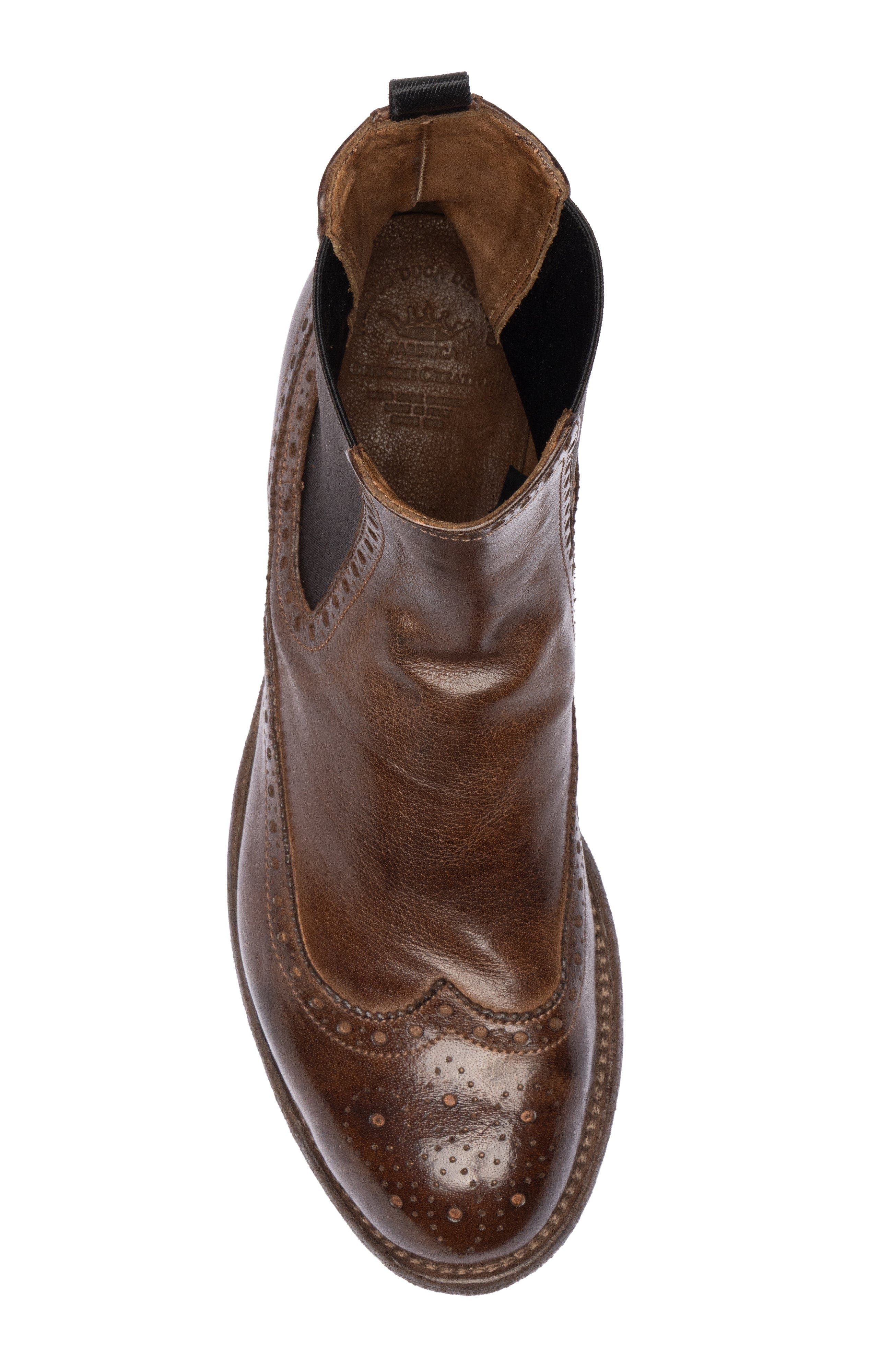 Officine Creative Lexikon 151 Leather Chelsea Boots, Alternate, color, Brown