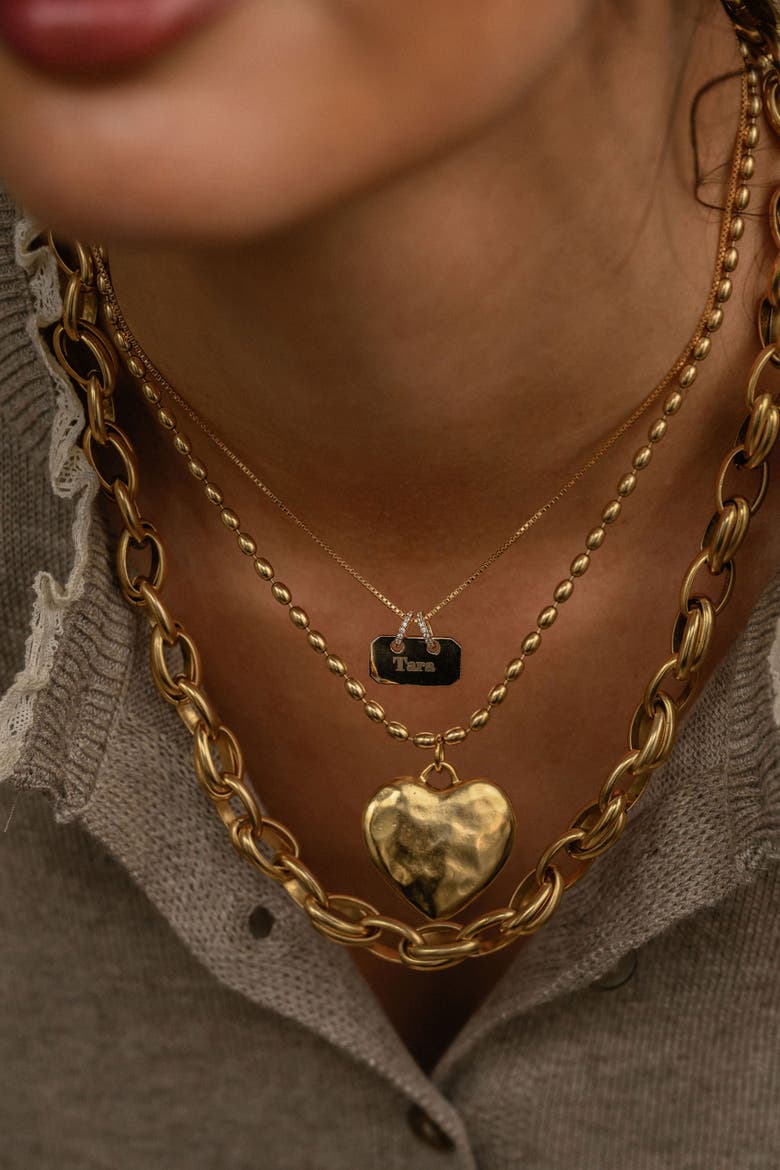 Cherie Necklace, Alternate, color, Gold