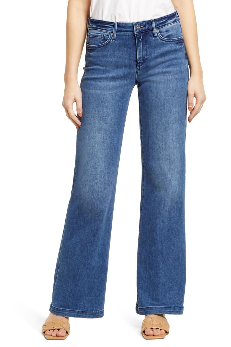 Teresa Ankle Wide Leg Jeans, Main, color, FOUNDRY