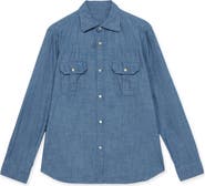 Fortela Amleto Denim Shirt with Patch Pockets
