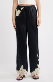 DÔEN Lavon Silk Wide Leg Pants