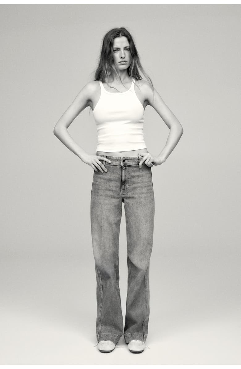 H&M Wide High Jeans, Main, color, Light Denim Blue