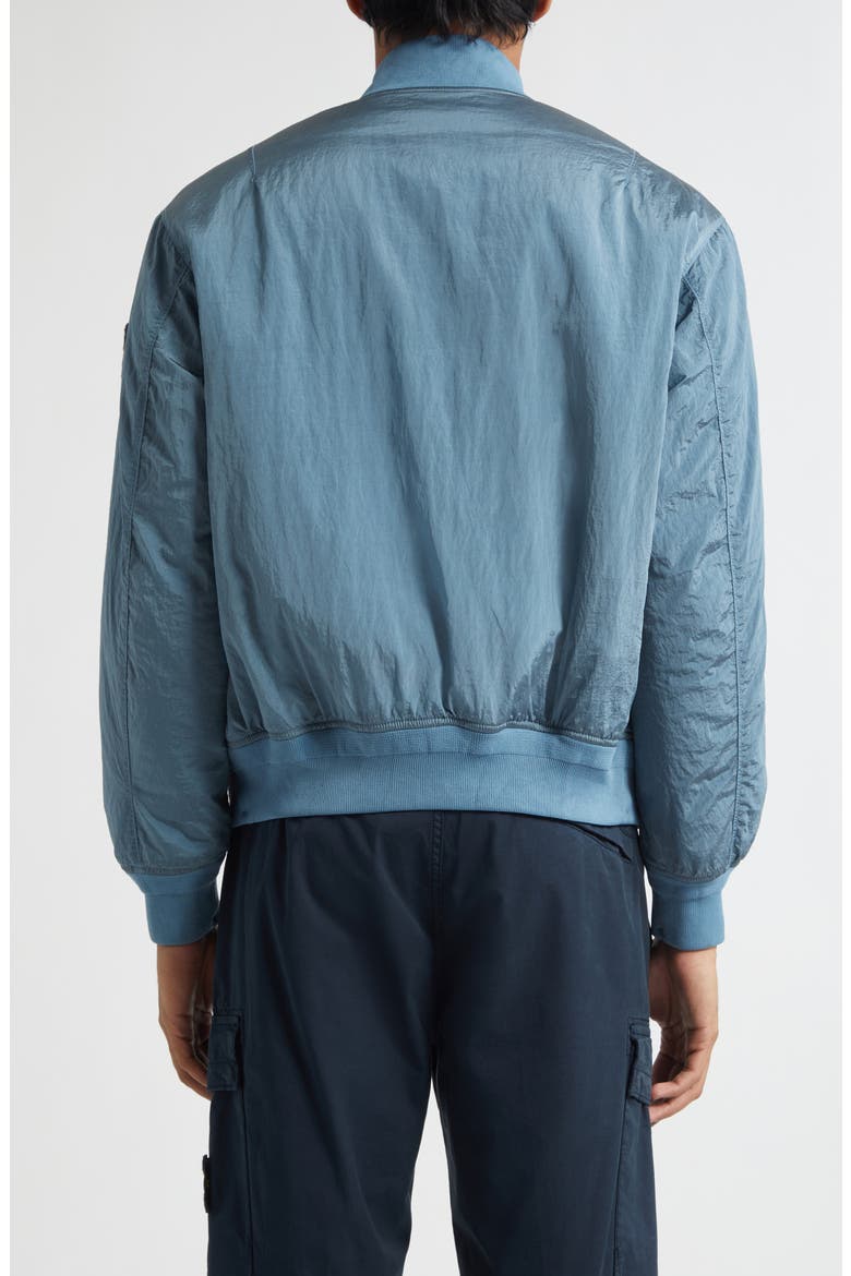 Nylon Bomber Jacket, Alternate, color, V002B BLUE