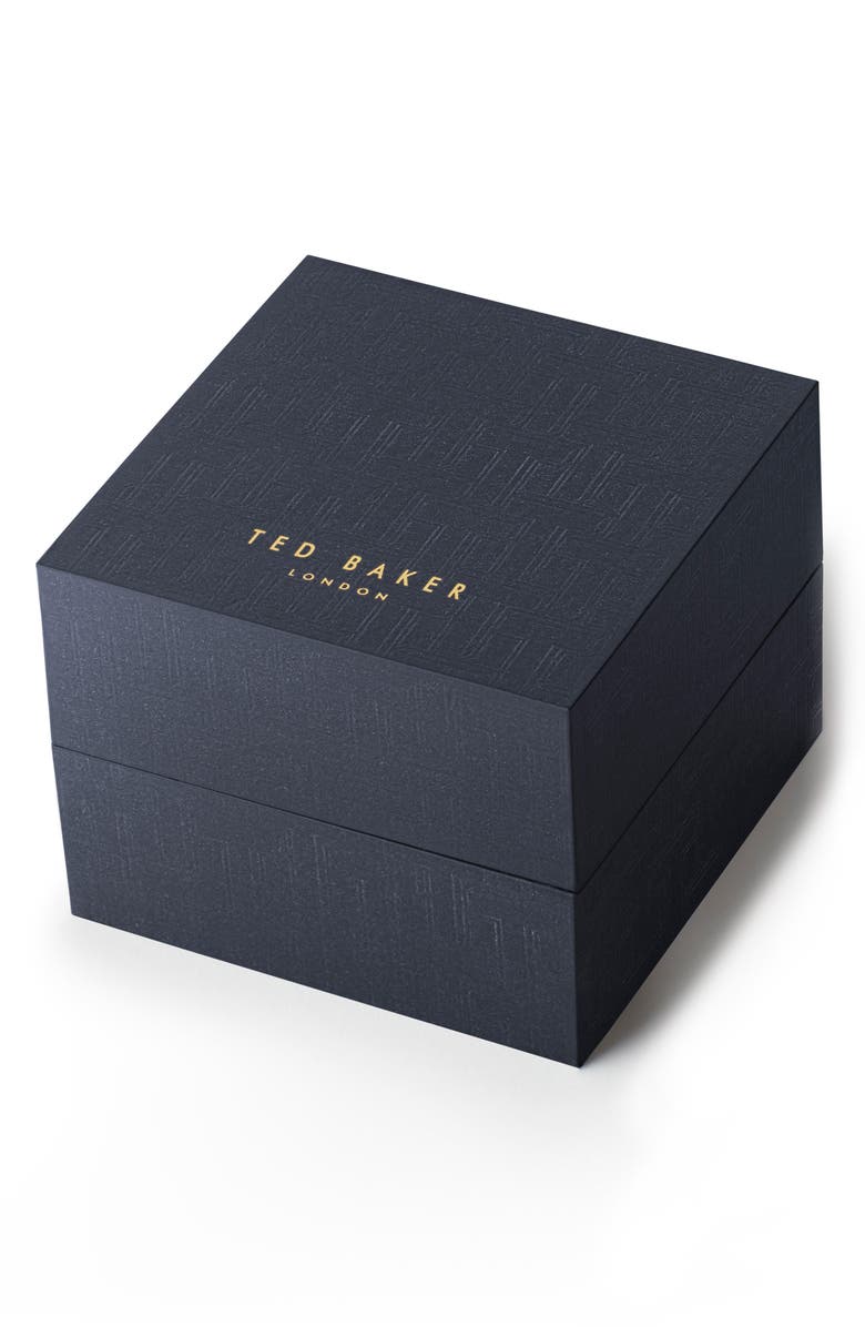 Ted Baker London Ammy Hearts Leather Strap Watch & Bracelet Set, 34mm, Alternate, color, Pink