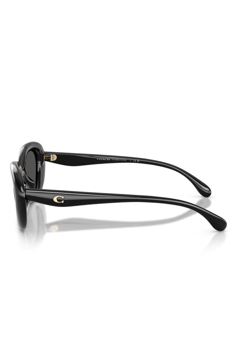COACH 54mm Pillow Oval Sunglasses, Alternate, color, 