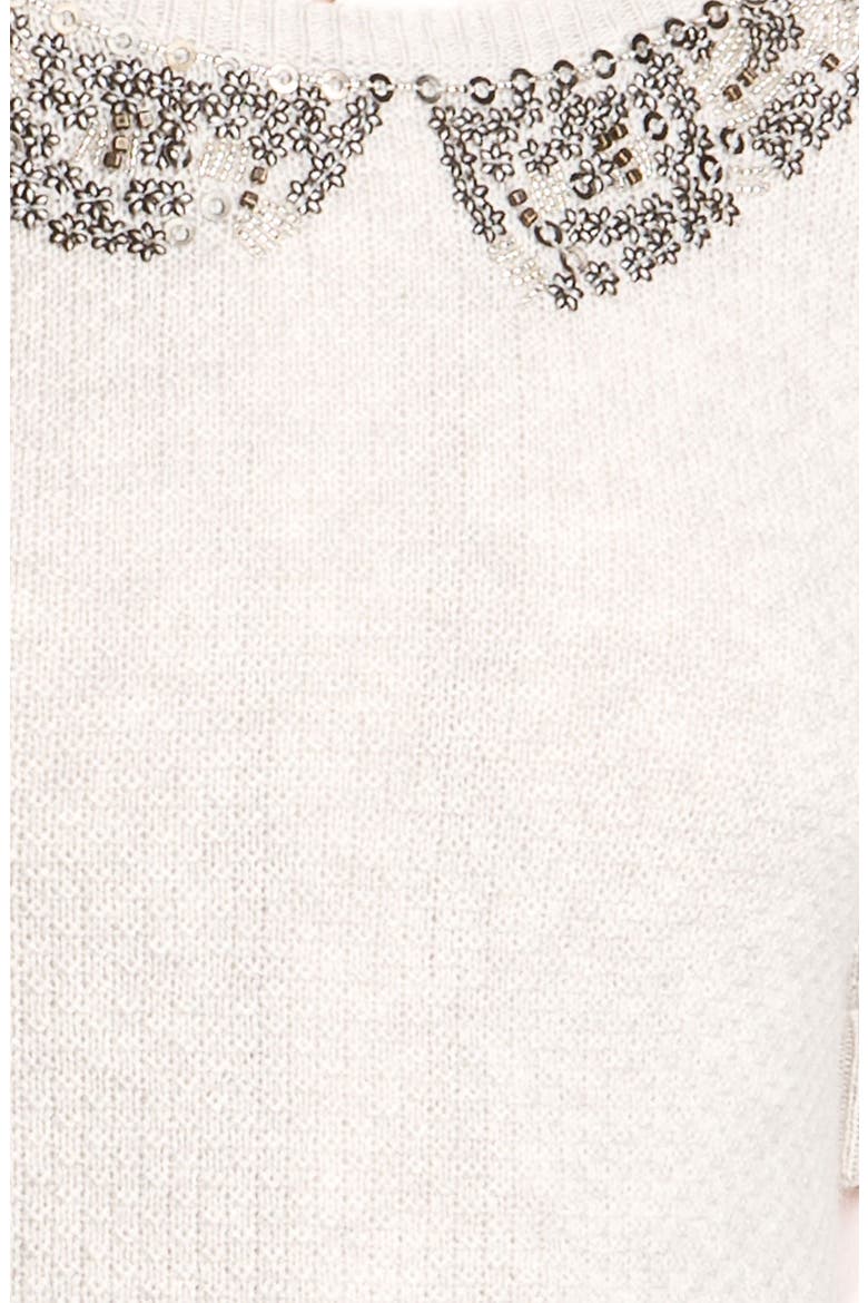 'City Of Dreams' Embellished Sweater, Alternate, color, COOKIES AND CREAM HEATHER