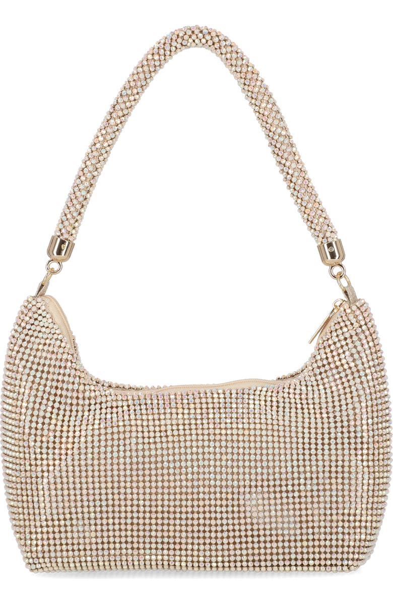 Jessica McClintock Julian Rhinestone Hobo Bag, Alternate, color, Honey