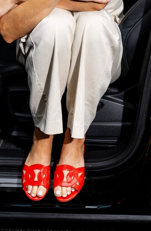 Shop Patricia Green Boca Sandal In Red Patent