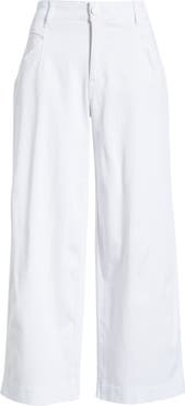 Wit 
Wisdom Wyatt Skyrise Crop Wide Leg Twill Pants